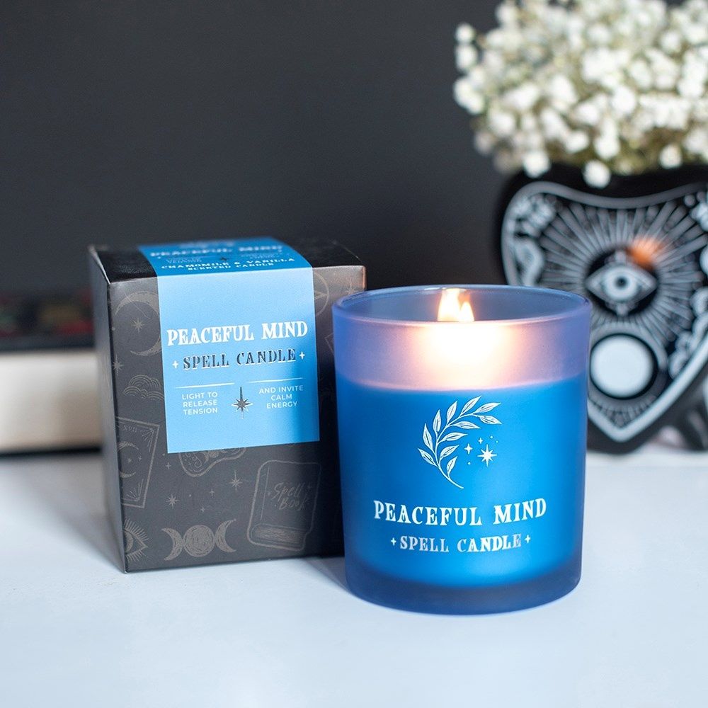 Something Different - Peaceful Mind Chamomile & Vanilla Duftkerze - Blau/Weiß